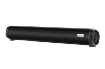 Zebronics Wireless Bluetooth Soundbar, 42 Watts, Upto 7h Playback, Dual 57mm Drivers, Dual Passive Radiators, TWS, Call Function, Type-C Charging, USB, AUX (Vita Bar 301)