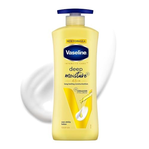 Vaseline Deep Moisture Body Lotion |For Dry Skin|Cushion Soft Skin| With Ceramides Hyaluron Moisture Fillers 600ml