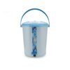 Nayasa Army Pedal Bin- 11.5 Ltrs | Dustbin with Lid | Garbage Waste Bin with Handle | For Kitchen – Bathroom | Strong & Durable | Blue