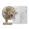 Orient Electric Elfie Rechargeable Personal Fan | 90° Adjustable Airflow | 1800 mAh Battery | 4 Speed Modes | Quiet Operation | USB Type-C Charging | Compact Mini Fan (Beige)