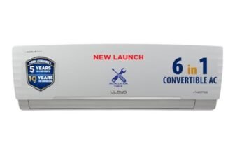 Lloyd 1.5 Ton 3 Star Inverter Split AC (6 in 1 Convertible, Cools Even at 52°C, Turbo Cool, Anti Corrosion Coating, 100% Copper, White, GLS18I3FWGSC)