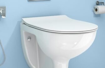 WASSMIST Commode Toilet | Western Commode For Toilet | P-Trap Outlate | SoftClose Toilet Seat