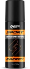 BEARDO Sport Energy Deodorant Body Spray | Long Lasting Deo | Perfume Body Spray  –  For Men(100 g)