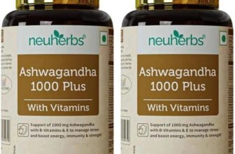 Neuherbs Ashwagandha 1000 Plus – Pure Herbs Extract for General wellness(2 x 60 Tablets)