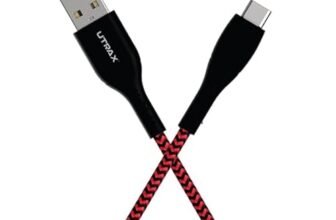 UTRAX Unbreakable 65W Fast Charging 1M Braided Type C Cable for Smartphones, Tablets and Other Type C Devices (Green)