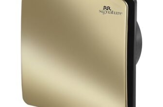 RR Signature Vento Fresh Luxura 150 mm Exhaust Fan For Kitchen, Bathroom | Silent, Compact Design, Easy Install | Thermal Fuse | High Speed 100% Powerful Copper Motor | 2 Year Warranty [Gold]