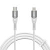Boat Type C to Lighting Cable for 27W Fast Charging | 480 Mbps Data Transfer | 1.2 m (3.9 ft) Perfect Cable Length | Premium Nylon Braiding | Durable & Tangle-Free | with Silicon Tie (Arctic White)