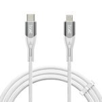 Boat Type C to Lighting Cable for 27W Fast Charging | 480 Mbps Data Transfer | 1.2 m (3.9 ft) Perfect Cable Length | Premium Nylon Braiding | Durable & Tangle-Free | with Silicon Tie (Arctic White)