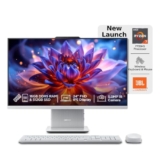 Lenovo IdeaCentre AIO Ryzen 7 7735HS 23.8″ FHD IPS All-in-One Desktop (16GB RAM/512GB SSD/Win11/Microsoft 365 Basic + Office Home 2024/3Wx2 Speakers/5MP Camera/Wireless Keyboard & Mouse), F0HR008YIN