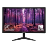 ZEBSTER GV222, 22 Inch (54.6cm) LED Monitor, Dual HDMI & VGA Input, FHD 1920 x 1080, 250nits Brightness, 300000:1 Dynamic Contrast Ratio, 16.7M Colors, 16:9 Aspect Ratio, Wall Mountable
