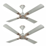 Havells 1200mm Leganza ES 4B Ceiling Fan | Best fan in 4 Blade, Premium Finish Decorative Fan, High Air Delivery | Energy Saving, 100% Pure Copper Motor, 2 Year Warranty | (Pack of 2, Bronze Gold)