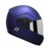 Turtle Helmet F1 Ventilated Design with Scratch Resistive Silver Visor & Hard Shell ABS Plastic Full Helmet, Blue, Medium Size, (M-58 cm)