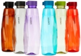 Amazon Brand – Solimo Set of 6 Water Bottles – 1 Ltr | Break Proof | Freezer Safe | BPA Free | Leak Proof | Multicolor