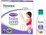 Himalaya Total Care Baby Pants Diapers, Extra Large (12-17 kg), 74 Count & Himalaya Baby Massage Oil (Mustard) 100 ml