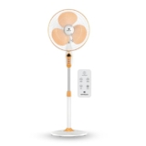 Havells 400mm BLDC Pedestal Fan | Remote Control | Upto 50% Less Power Usage | Sleep & Breeze Mode with Timer | Memory Backup | Jerk Free Oscillation, Smooth Swing Operation | White & Yellow | Sprint