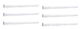 Philips Slimline Advance 25-Watt 2500-lumen Metal Batten Tubelight (Pack of 6) (Warm White) (Study Room Specialist)