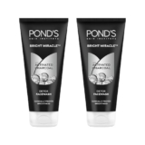 POND’s Ponds Bright Miracle Detox Facewash With 10X Power Of Charcoal, 200Gm (Pack Of 2)