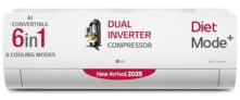 LG 2 Ton 3 Star DUAL Inverter Split AC (Copper, AI Convertible 6-in-1, Diet Mode+, Faster Cooling & Energy Saving, 4 Way Swing, HD Filter with Anti-Virus Protection, US-Q24SNXE, White)